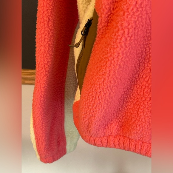 Marmot Women's Super Aros Fleece Hoodie Pullover Grapefruit Wheat Hazel Sz Large - Picture 5 of 9